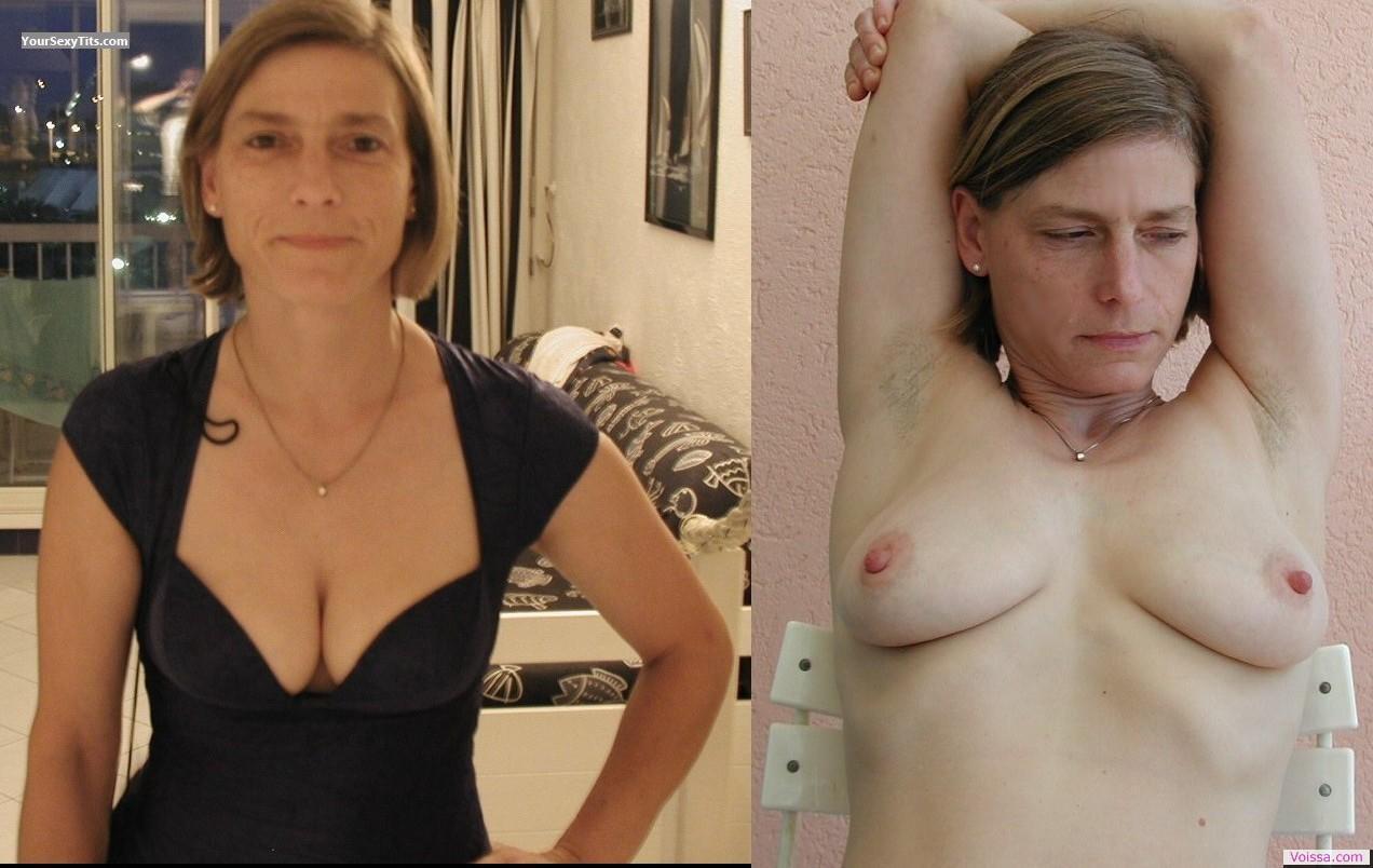 Tit Flash: My Friend's Medium Tits - Muriel from France, Metropolitan